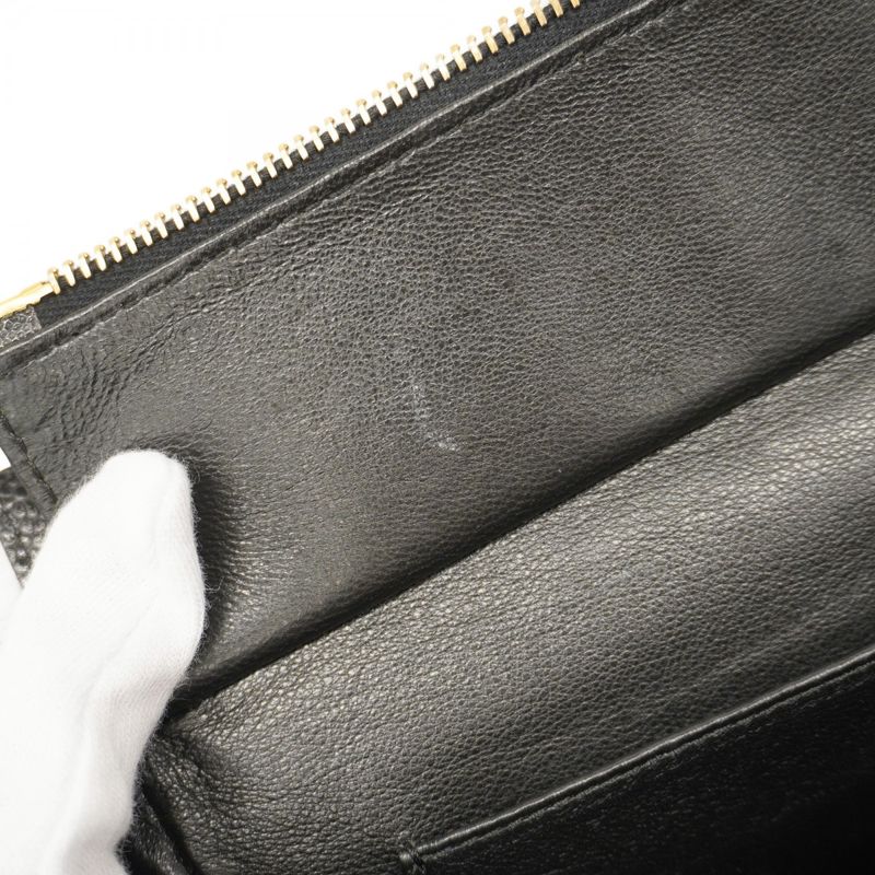 Chanel Handbag Matelasse Chain Caviar Skin Black Gold Hardware Women