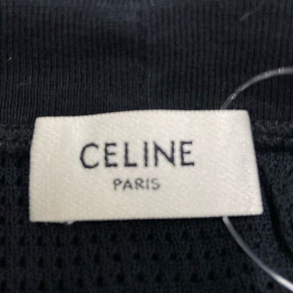 Celine Short Sleeve Cut And Sewn Size XS - 2x26f8181 Black And Gold Crew
