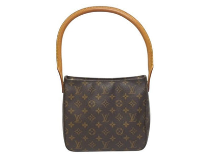 Louis Vuitton Looping MM Bag Monogram Leather Brown Gold
