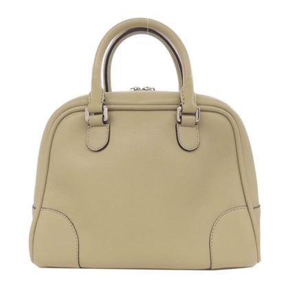 Loewe Amazona 2WAY Handbag Calf Women Leather Strap Crossbody Beige Tan