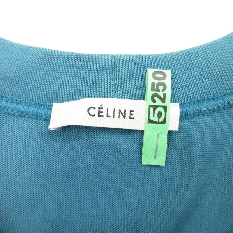 Celine Depose Phoebe Period Half Sleeve Cotton Oversize D T-Shirt Cut and Sewn