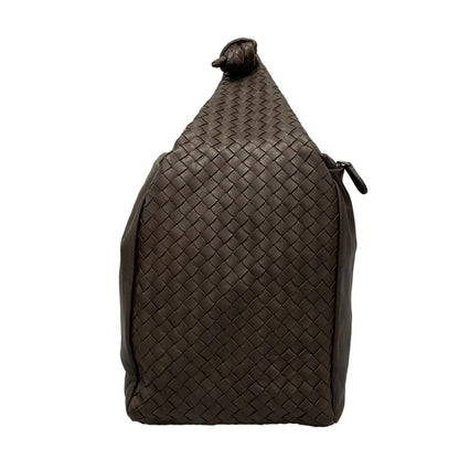 Bottega Veneta Intrecciato Dark Brown Leather Handbag