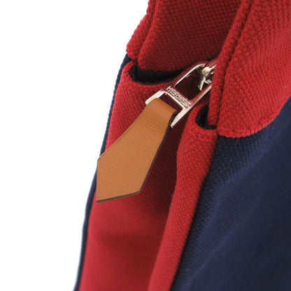 Hermes Gimetto Jumping High Case 456116 Clutch Bag Canvas/cotton Navy Blue 1032