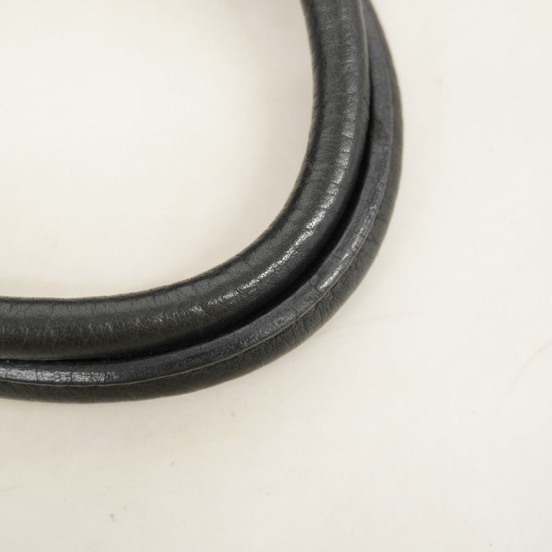 Hermes Tote Bag Petite Santure Canvas Black Silver Hardware □K Engraved Ladies