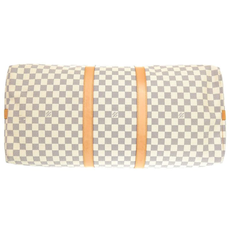 Louis Vuitton Damier Azure Keepall Bandouliere 55 N41429 Boston Bag With Strap