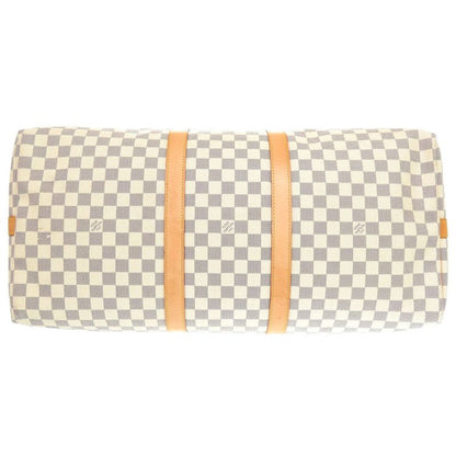 Louis Vuitton Damier Azure Keepall Bandouliere 55 N41429 Boston Bag With Strap