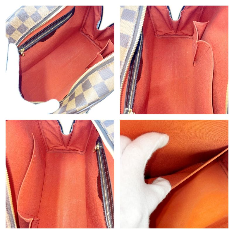 Louis Vuitton N41455 Damier Canvas Nolita Handbag Brown 353906 Handbag