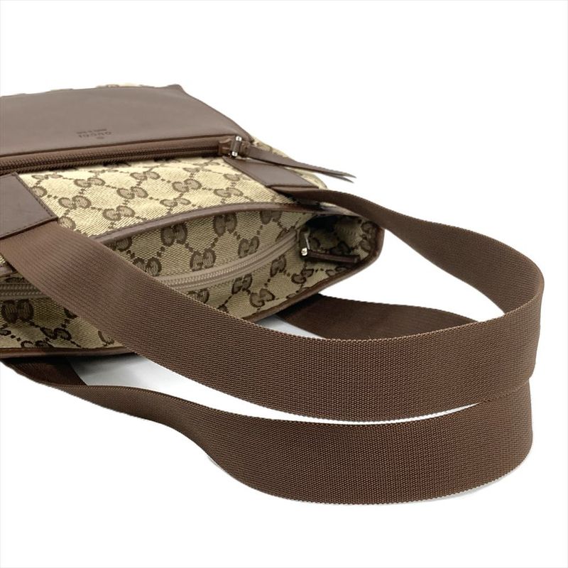 Gucci Tote Bag GG Canvas Leather Beige 019 0402 Women