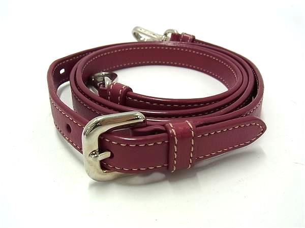 Prada Leather Shoulder Strap For Bag Shoulder Belt Crossbody Women Purple