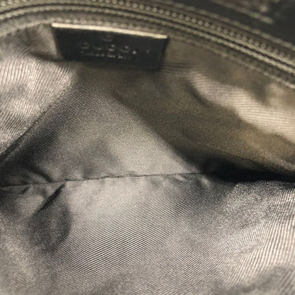 Gucci 27639 Light Shape Shoulder Bag Crossbody Black GG Canvas/leather Men