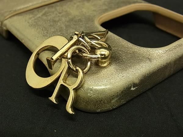 Christian Dior Lady Dior Cannage Leather Iphone14 Pro Iphone Case Chien Pan