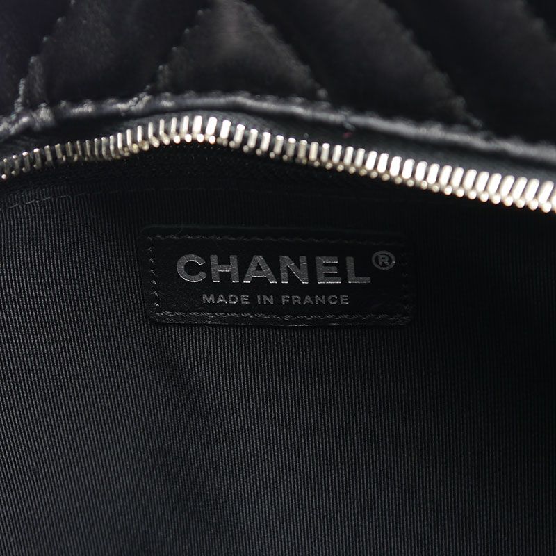 Chanel V Stitch Chain Tote Silver Hardware Tote Bag A4 Size