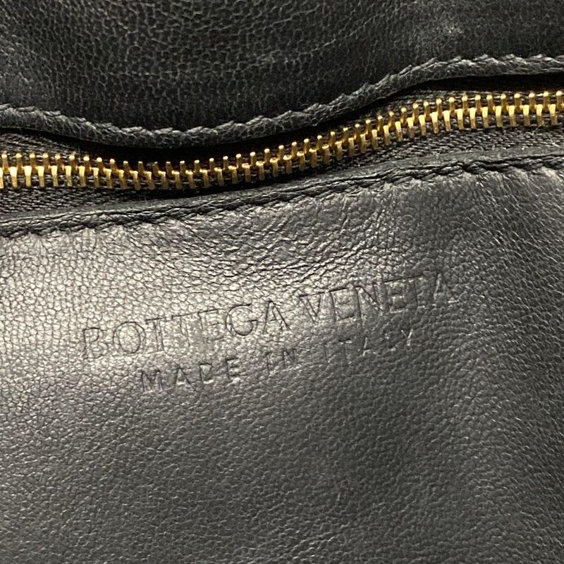 Bottega Veneta Shoulder Bag Padded Cassette Black Lambskin