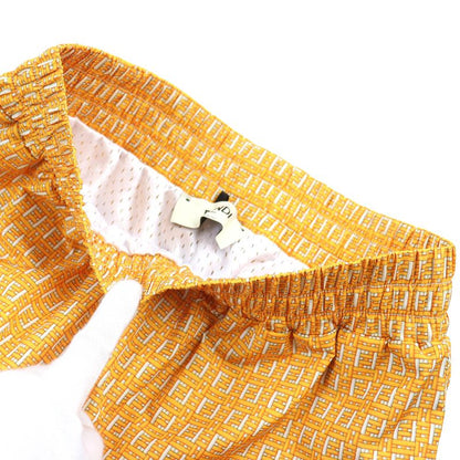 Fendi 2020 Fab230 FF Logo All Over Pattern Swim Shorts Yellowish XS With