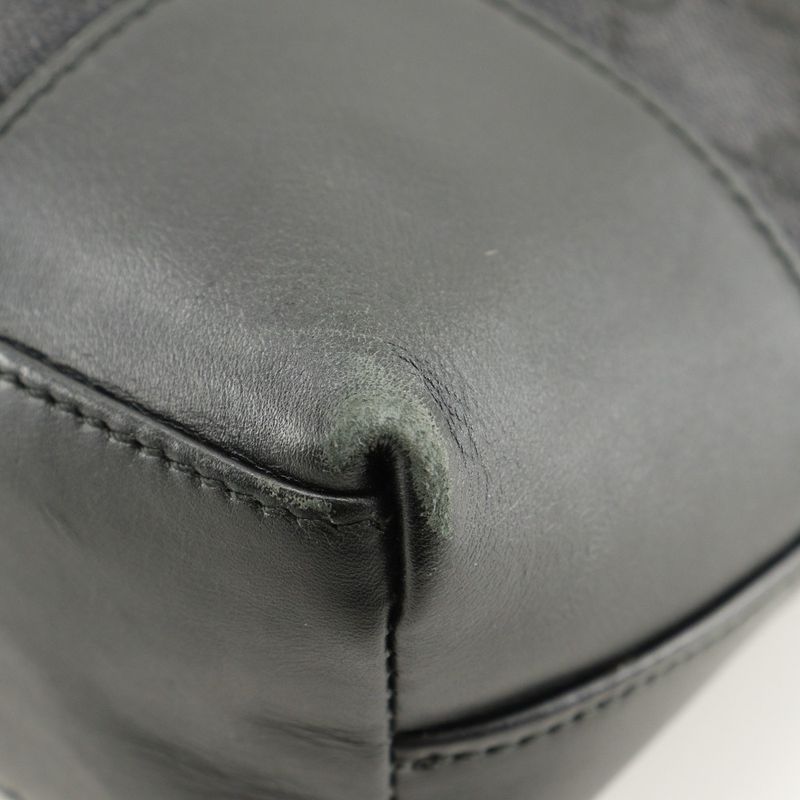 Gucci One Shoulder 001.4231 GG Canvas Black Ladies Shoulder Bag