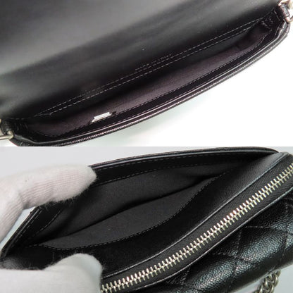 Chanel Boy Chanel Phone Case Ap3013 Shoulder Bag Black Caviar Skin
