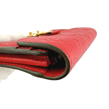 Louis Vuitton Monogram Portefeuille Long Wallet Red