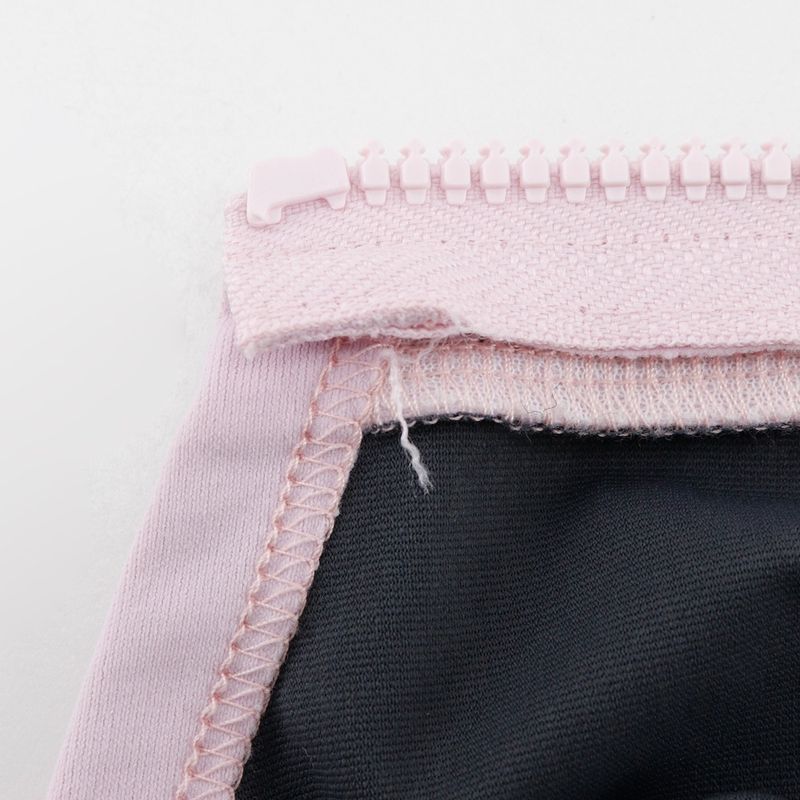 Chanel Pie Pink Zip Up Coco Mark P20775v12115 03P Nylon And Polyurethane