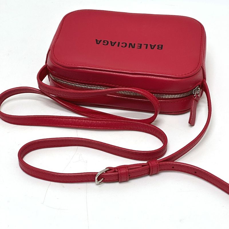 Balenciaga Shoulder Bag Everyday 552372 Leather Red