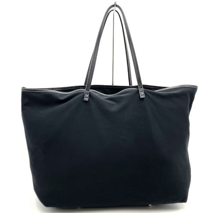 Fendi Tote Handbag Shoulder Bag With Pouch Nylon Leather Black Ladies Men