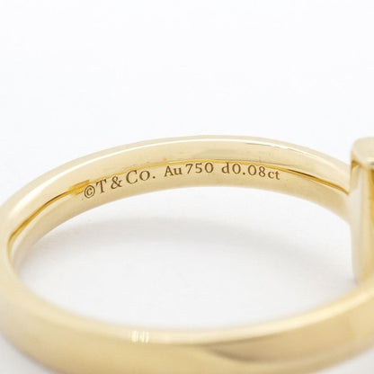 Tiffany & Co Ring T One 18K Yellow Gold Yellow Gold Diamond 008ct 11 Ladies