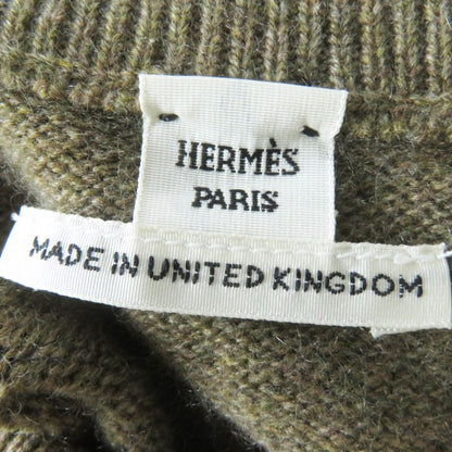 Hermes 22AW 2h2603d1 100% Cashmere Silver Hardware With Serie Plate Crew Neck
