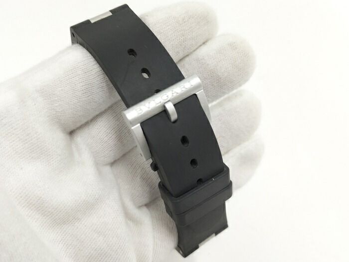 Bvlgari Aluminum Steve Aoki Limited Aluminum Automatic White Dial Rubber Black