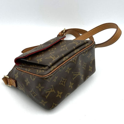 Louis Vuitton Vivacite PM M51165 Shoulder Bag Monogram Canvas Brown Ladies