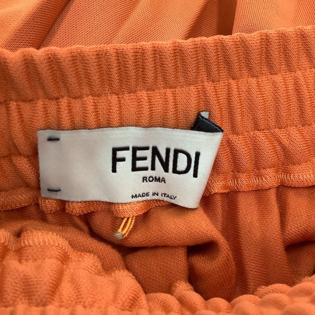 Fendi Women's Pleated Skirt Size 40 Orange
