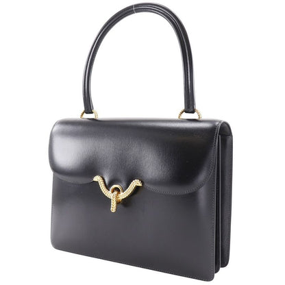 Hermes Vasco Vintage Box Calf Black 0M Ladies Handbag