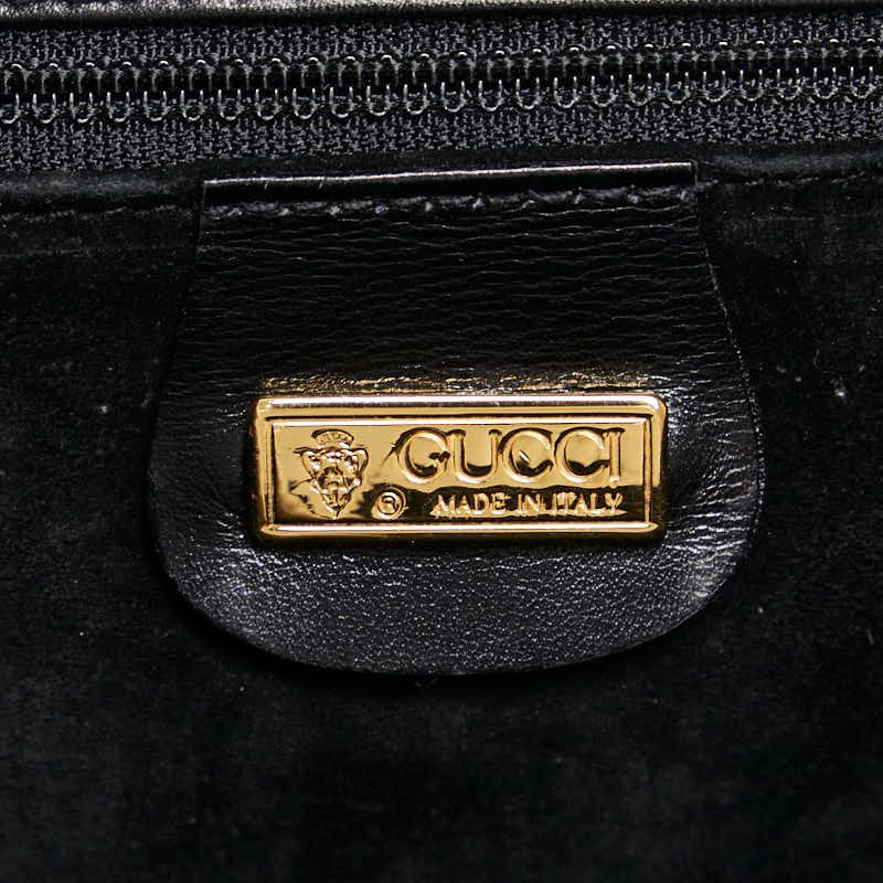 Gucci Old Gucci Vintage Shoulder Bag Crossbody 004 056 0181 Black Leather