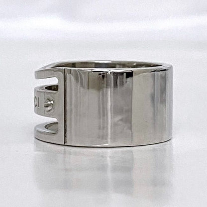 Gucci Logo Ring Ec21087 Silver Ring Size 19