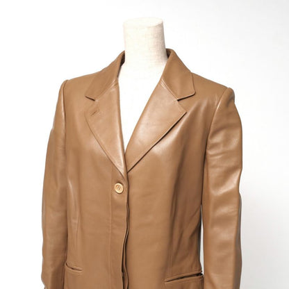 Loewe Tailored Jacket Size 40 Lamb Nappaleather Genuine Leather Jacket Buleather