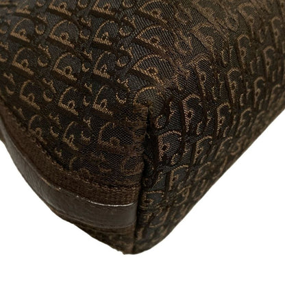 Dior/christian Dior Shoulder Bag Street Chictrotter Dark Brown Leather