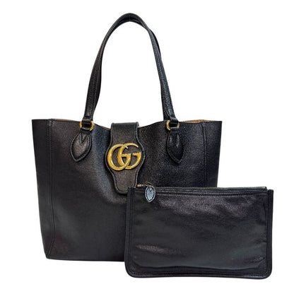 Gucci 652680 GG Marmont Tote Bag Cabasn Brand Shoulder Black Women's