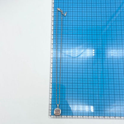 Celine Rose Quartz Silver Necklace Triomphe 24-5781s