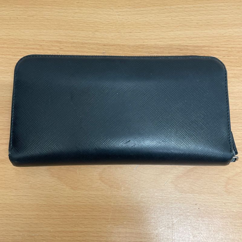 Prada 2ml317 Saffiano Round Zipper Long Wallet A25-1543
