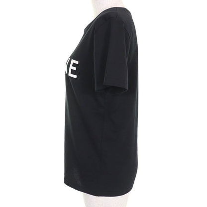 Celine 2x314916g 100% Cotton Logo Crew Neck Short Sleeve T-shirt Black White S