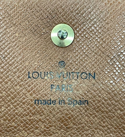 Louis Vuitton Monogram Pochette Passpole Long Wallet Passport Case M60135 Brown