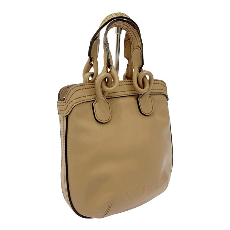 Loewe Leather Fiesta 2way Handbag Beige 386958 Handbag