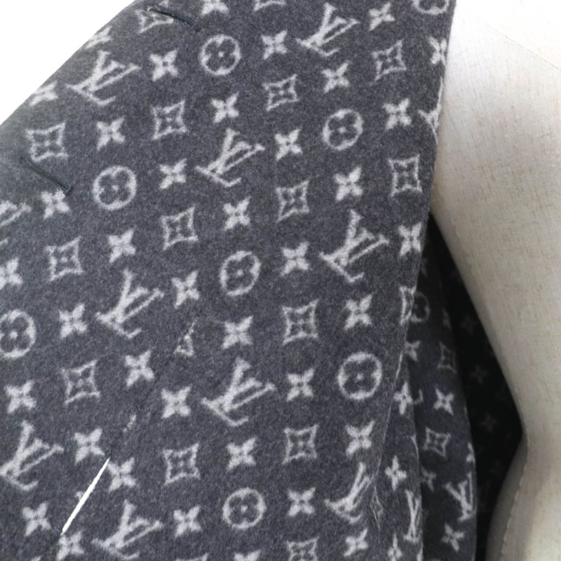 Louis Vuitton Fgc038qwe Wool-silk Blend With Belt Monogram Leather Used Winged