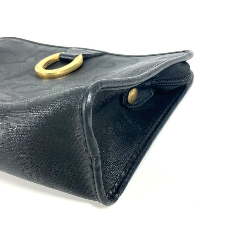 DIOR Second Bag Logo Pvc/leather Navy