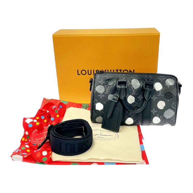 Louis Vuitton M46406 Eclipse × Yayoi Kusama Keepall - Bandoliere 25 395909