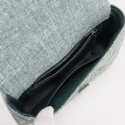 DIOR Small Cannage Dior Caro M9241 Shoulder Bag Tweed Women's