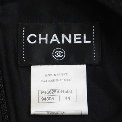 Chanel Wool Cashmere Dress P46626v34560 Black 44