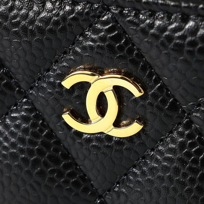Chanel Card Case Classic ZIP COIN Purse Black