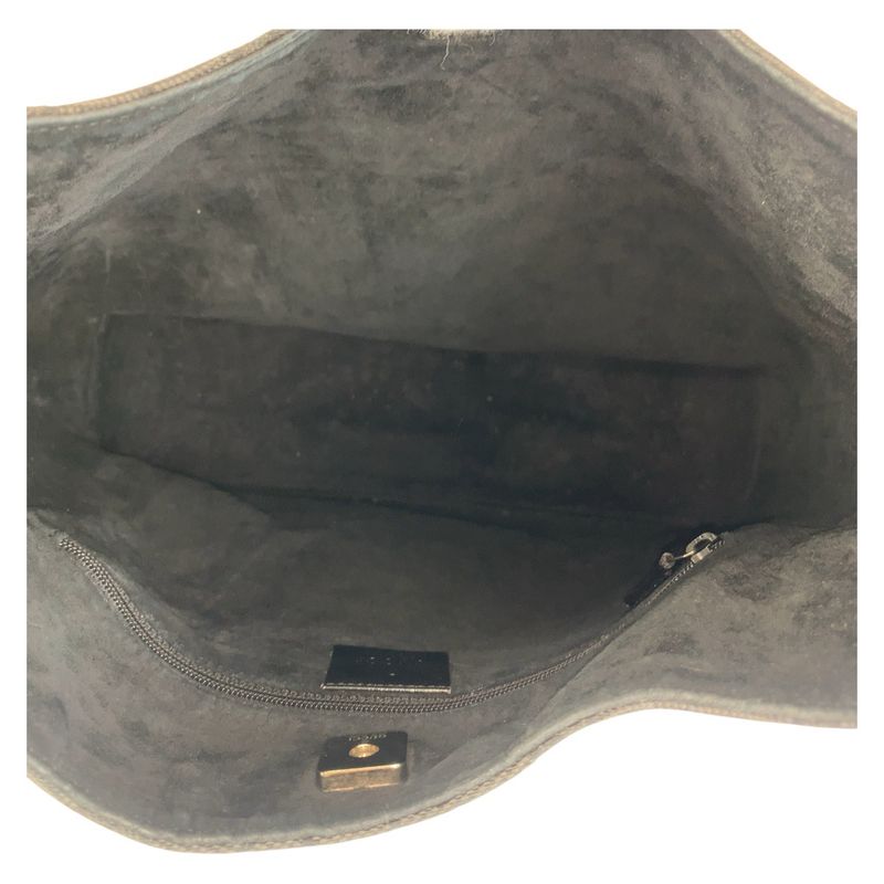 Gucci Black Silver Hardware GG Canvas/plastic 001 3752 Shoulder Bag Women 504840