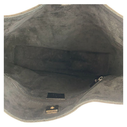 Gucci Black Silver Hardware GG Canvas/plastic 001 3752 Shoulder Bag Women 504840