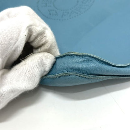 Hermes Shoulder Bag Crudo Cell Leather Blue Jean Blue