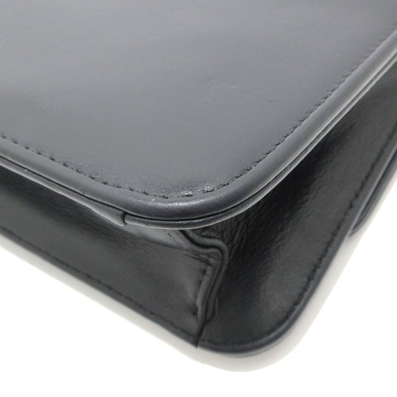 Dior/christian Dior Wallet - Black Chain Shoulder Leather